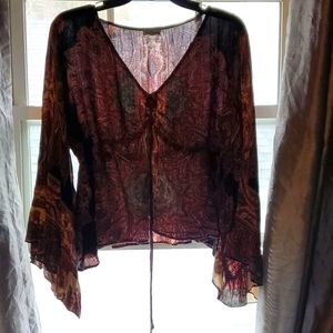 Boho V-neck Blouse